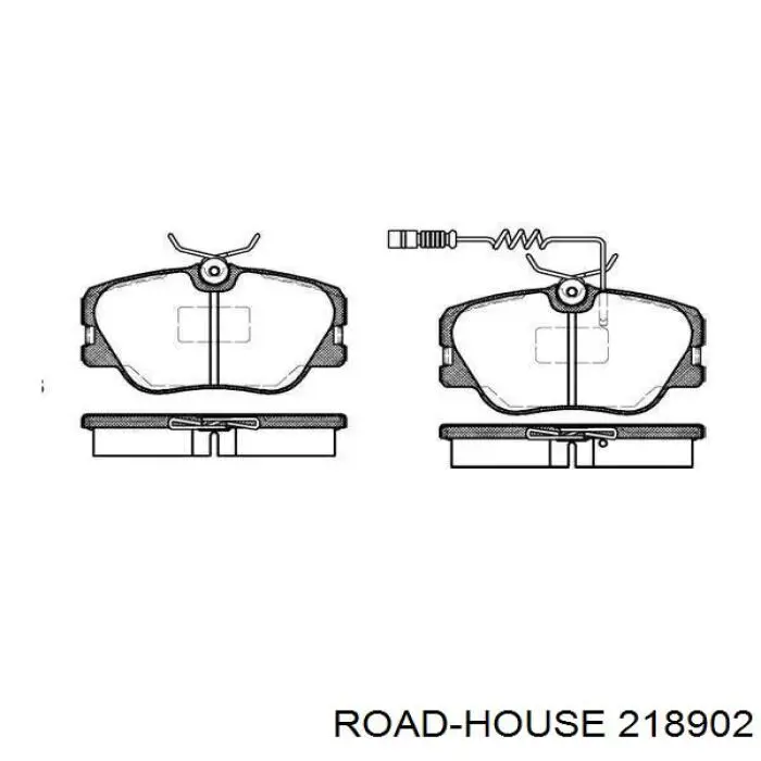 Передние тормозные колодки 218902 Road House