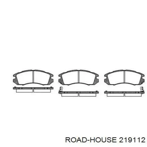 Передние тормозные колодки 219112 Road House