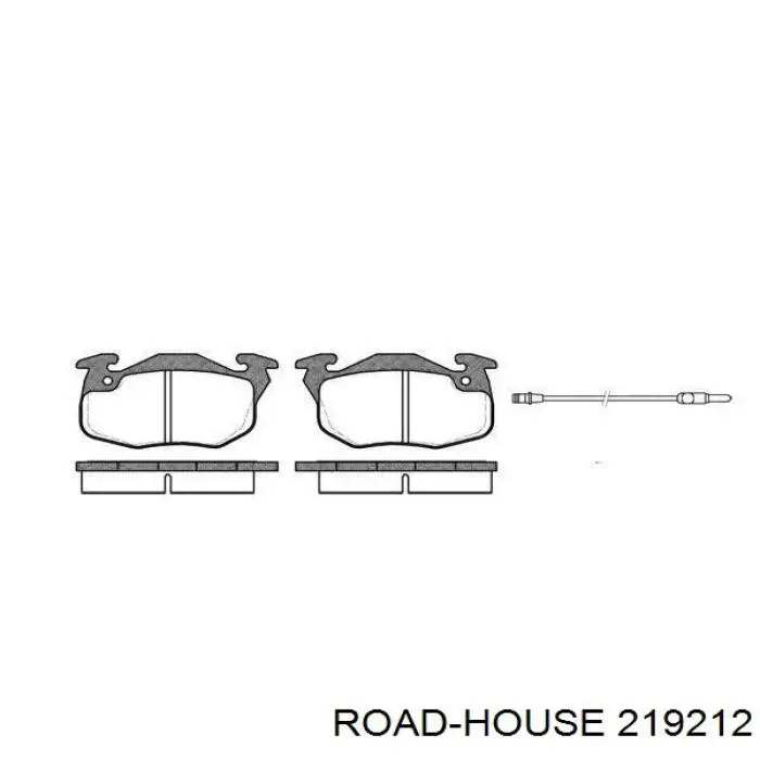 219212 Road House колодки тормозные передние дисковые
