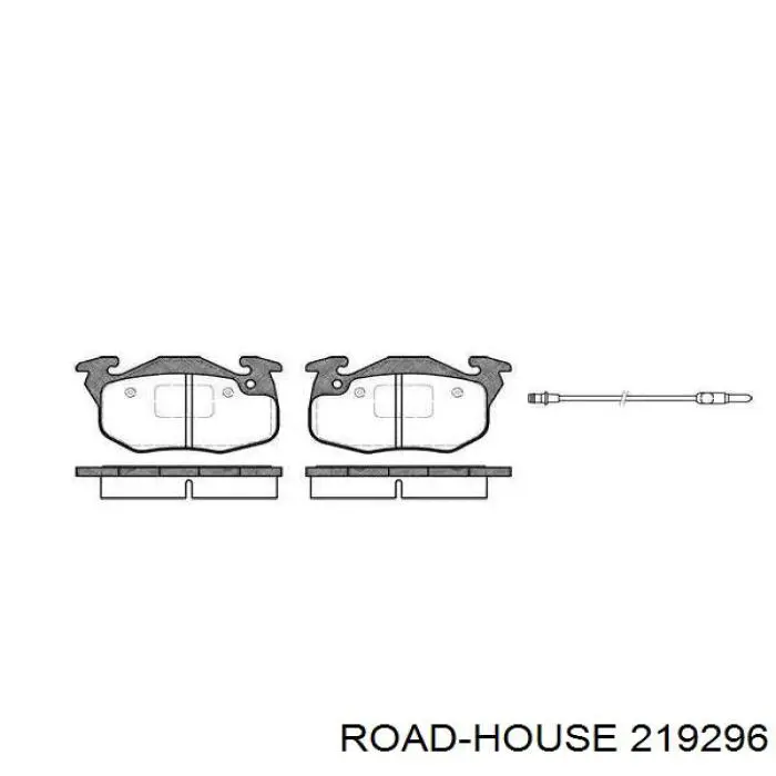 219296 Road House sapatas do freio dianteiras de disco