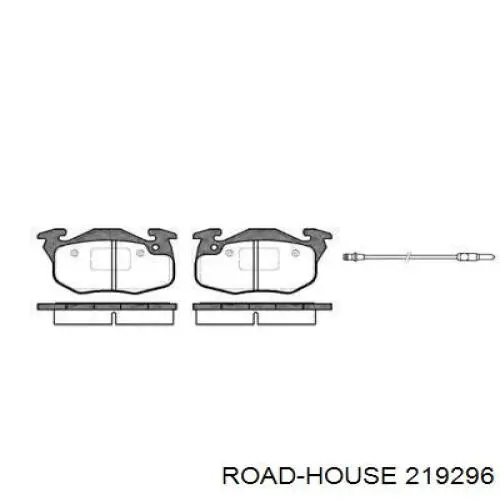 Колодки гальмівні передні, дискові 219296 Road House