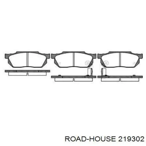 Передние тормозные колодки 219302 Road House