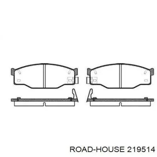 2195.14 Road House колодки тормозные передние дисковые