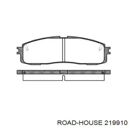 Задние тормозные колодки 219910 Road House