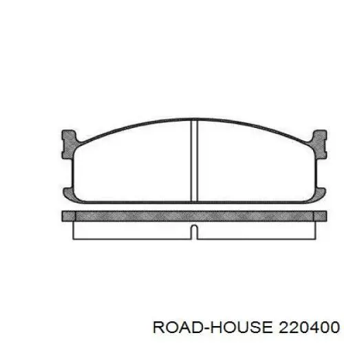 220400 Road House колодки тормозные передние дисковые