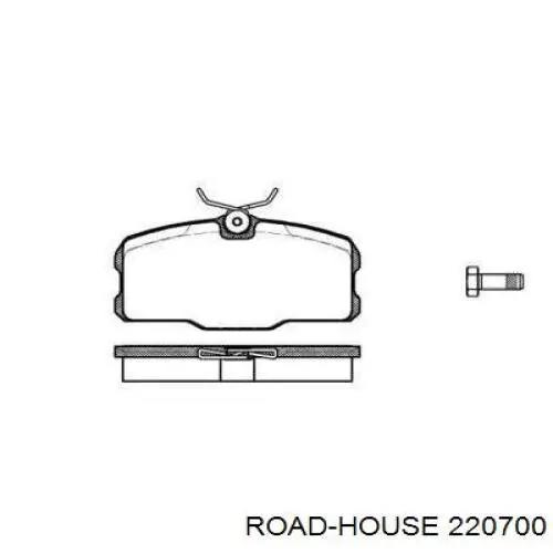 Передние тормозные колодки 220700 Road House