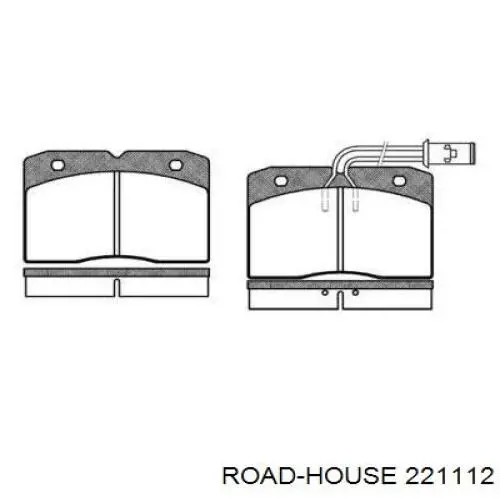 Передние тормозные колодки 221112 Road House