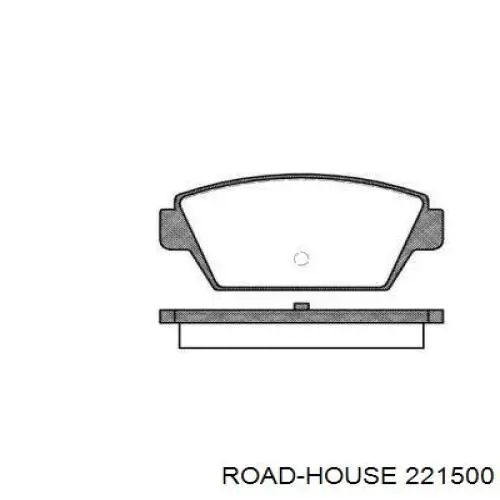 221500 Road House колодки тормозные задние дисковые