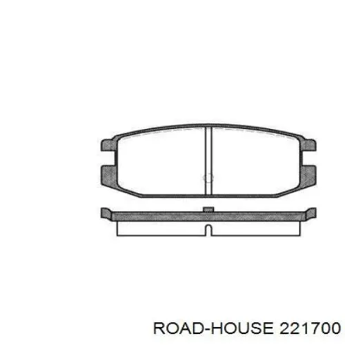 Передние тормозные колодки 221700 Road House