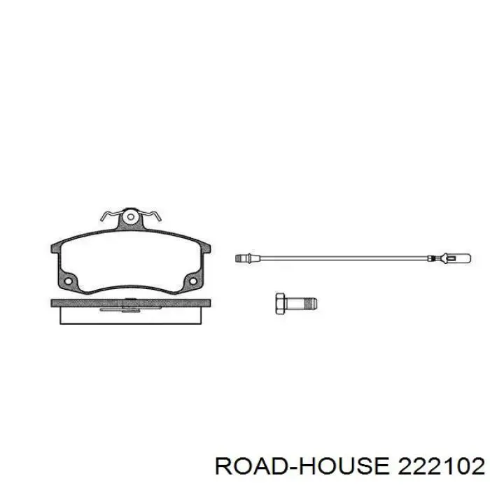 222102 Road House колодки тормозные передние дисковые