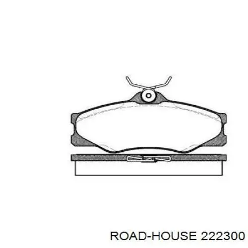 222300 Road House колодки тормозные передние дисковые