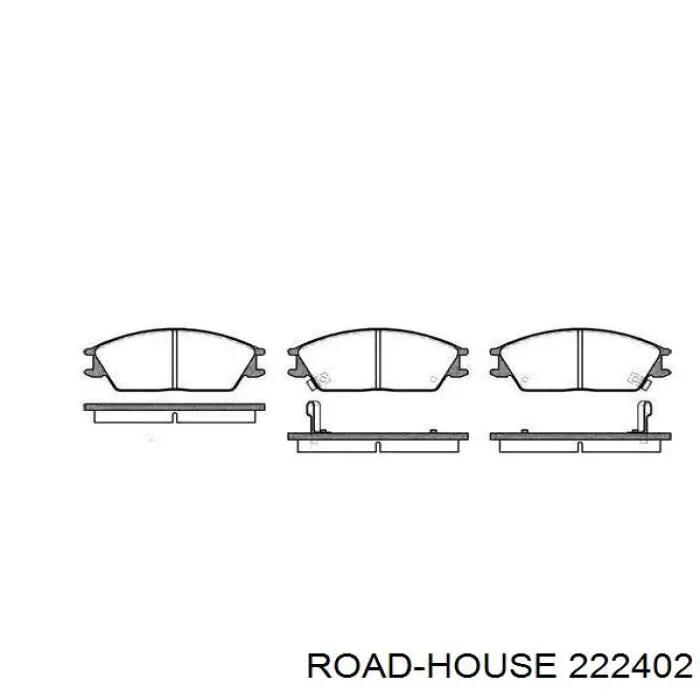 Передние тормозные колодки 222402 Road House