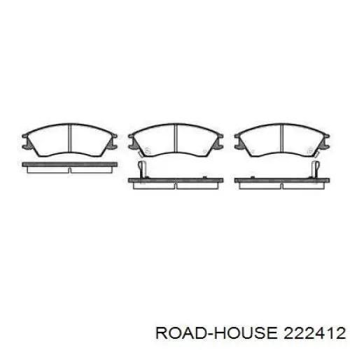 Передние тормозные колодки 222412 Road House