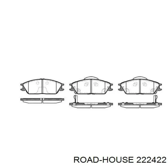 Передние тормозные колодки 222422 Road House