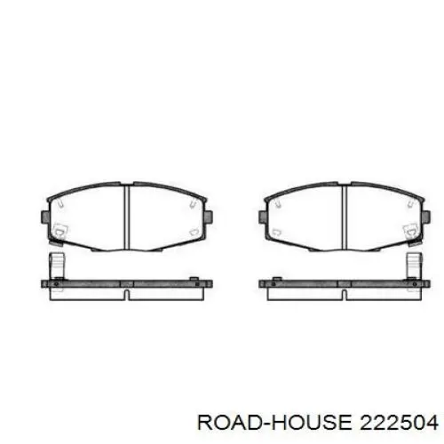 Передние тормозные колодки 222504 Road House