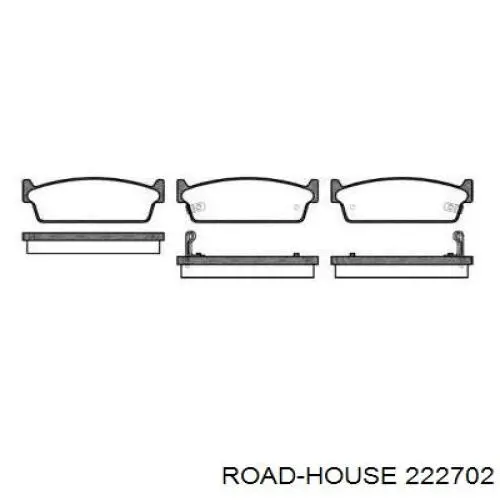 Задние тормозные колодки 222702 Road House