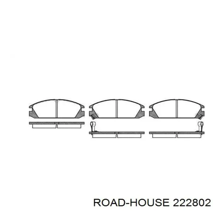 222802 Road House колодки тормозные передние дисковые