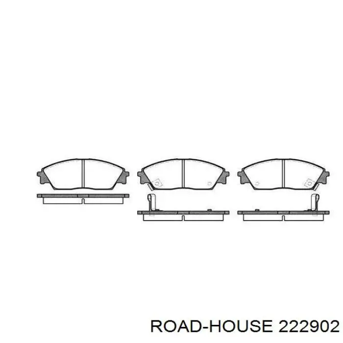 Передние тормозные колодки 222902 Road House