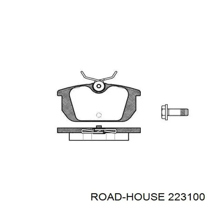 Задние тормозные колодки 223100 Road House