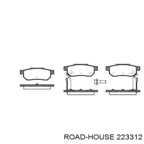 Задние тормозные колодки 223312 Road House