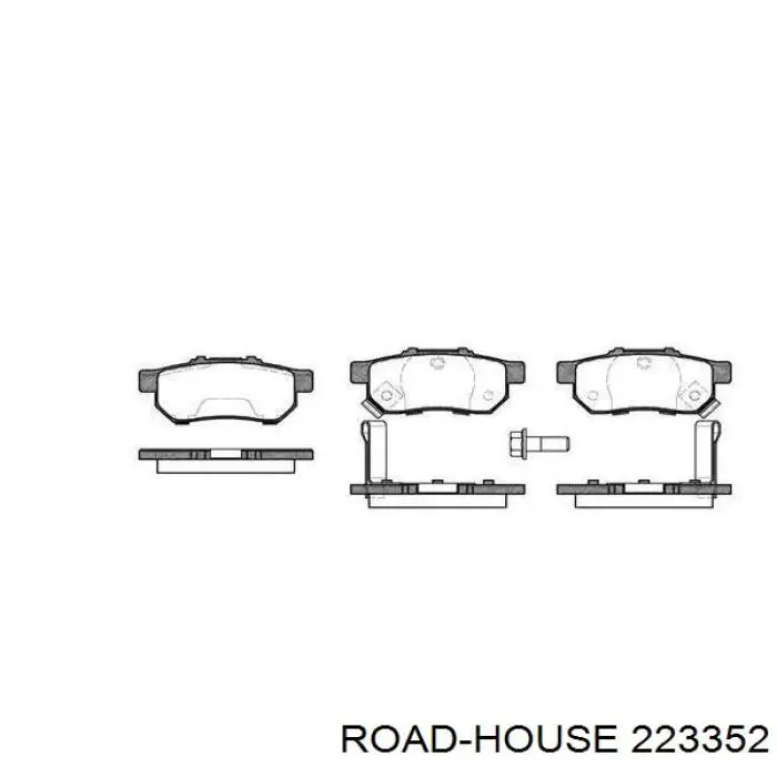 Задние тормозные колодки 223352 Road House