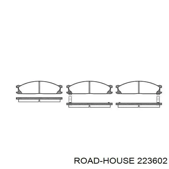 Передние тормозные колодки 223602 Road House