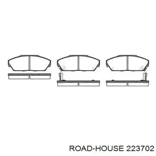 223702 Road House колодки тормозные передние дисковые
