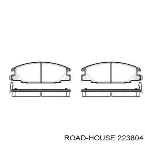223804 Road House колодки тормозные передние дисковые