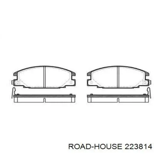 Передние тормозные колодки 223814 Road House