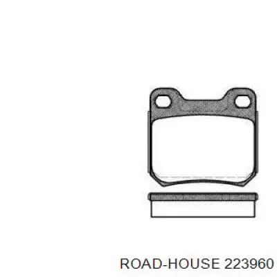 223960 Road House sapatas do freio traseiras de disco