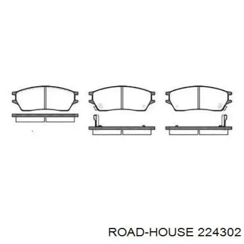 Передние тормозные колодки 224302 Road House