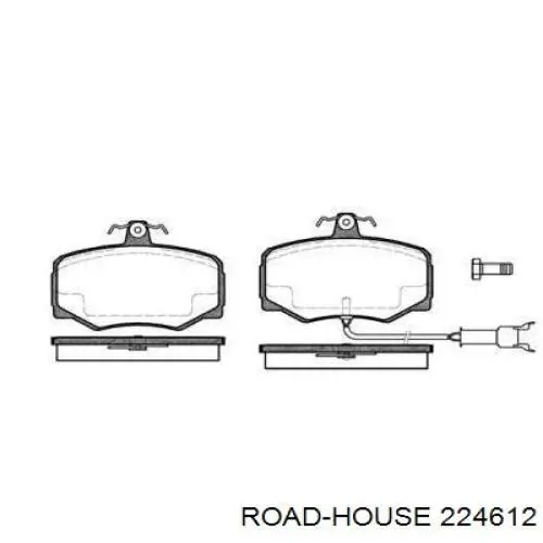 Передние тормозные колодки 224612 Road House