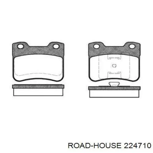 Передние тормозные колодки 224710 Road House