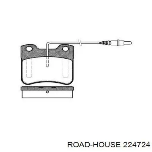 224724 Road House передние тормозные колодки