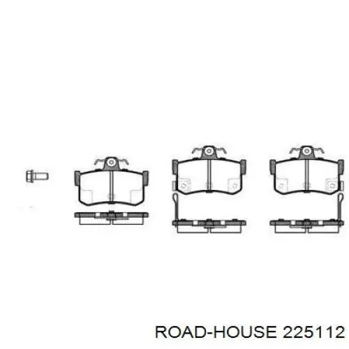 Задние тормозные колодки 225112 Road House