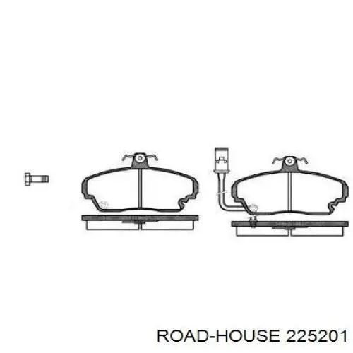 Передние тормозные колодки 225201 Road House