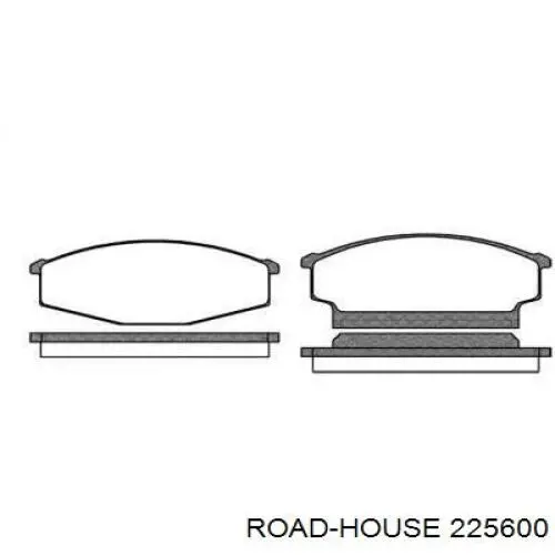 Передние тормозные колодки 225600 Road House