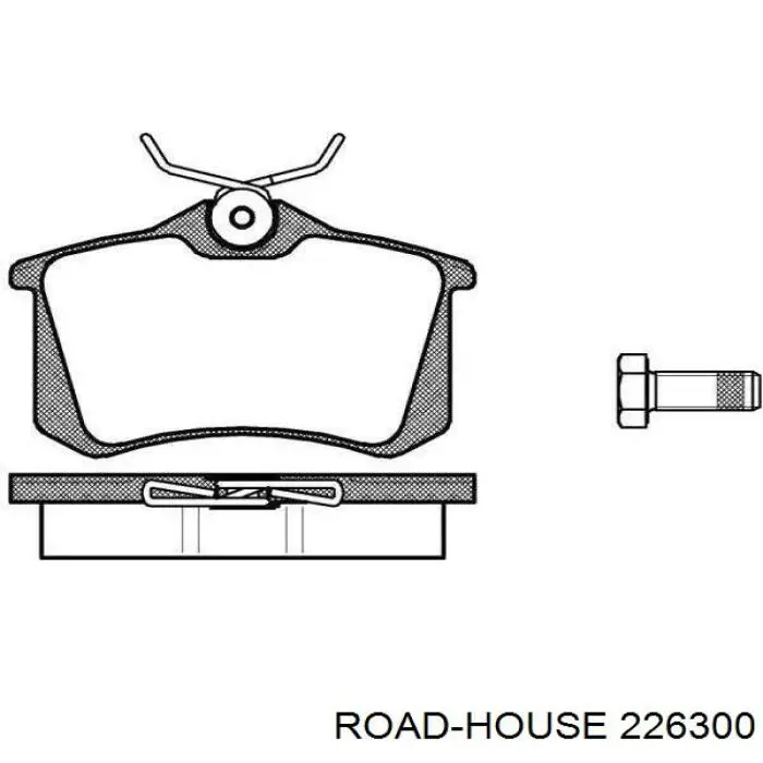 Задние тормозные колодки 226300 Road House