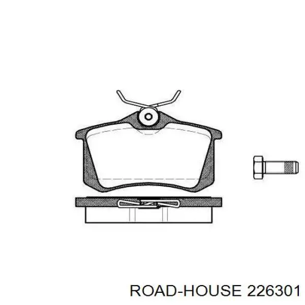 226301 Road House колодки тормозные задние дисковые