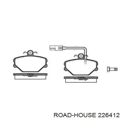 Передние тормозные колодки 226412 Road House