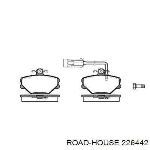 Передние тормозные колодки 226442 Road House