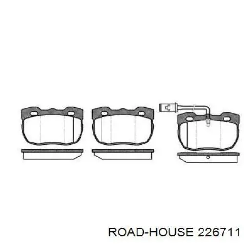 Передние тормозные колодки 226711 Road House