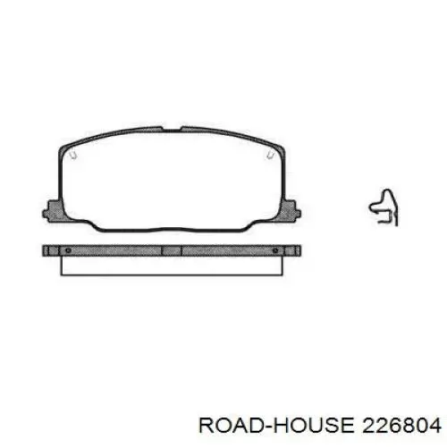 Передние тормозные колодки 226804 Road House