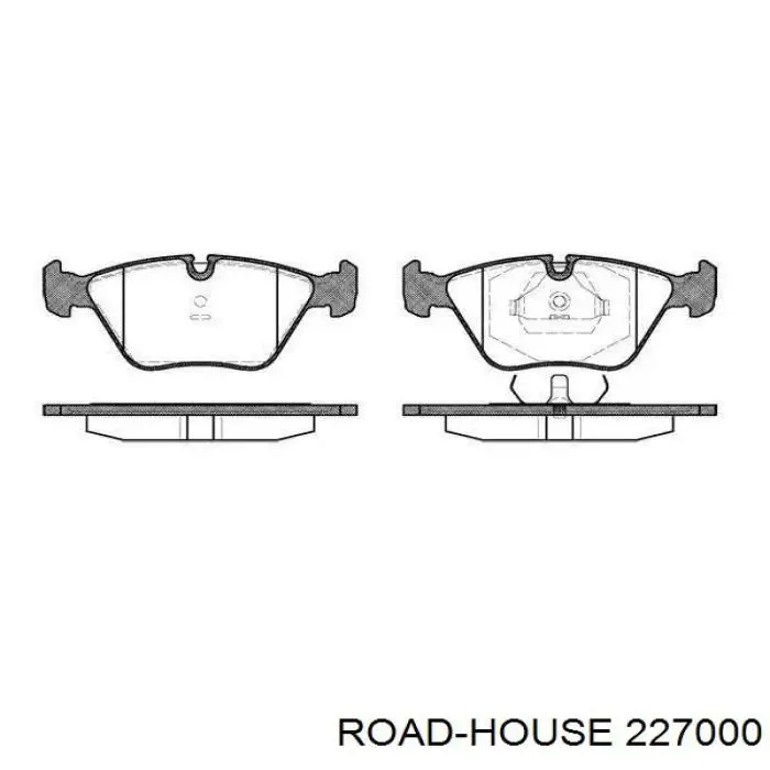 Передние тормозные колодки 227000 Road House