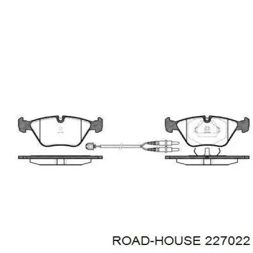 Передние тормозные колодки 227022 Road House