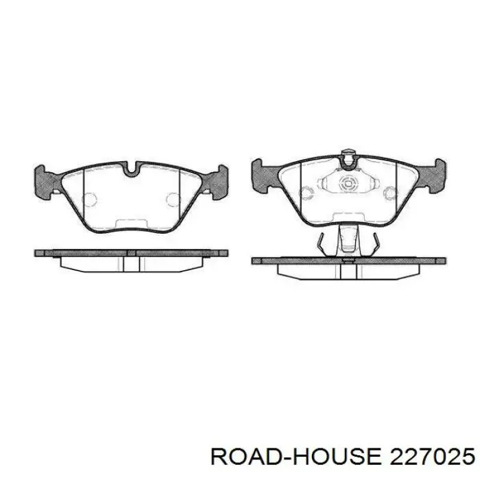 Передние тормозные колодки 227025 Road House