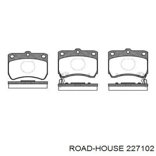 Передние тормозные колодки 227102 Road House