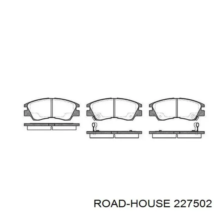 Передние тормозные колодки 227502 Road House