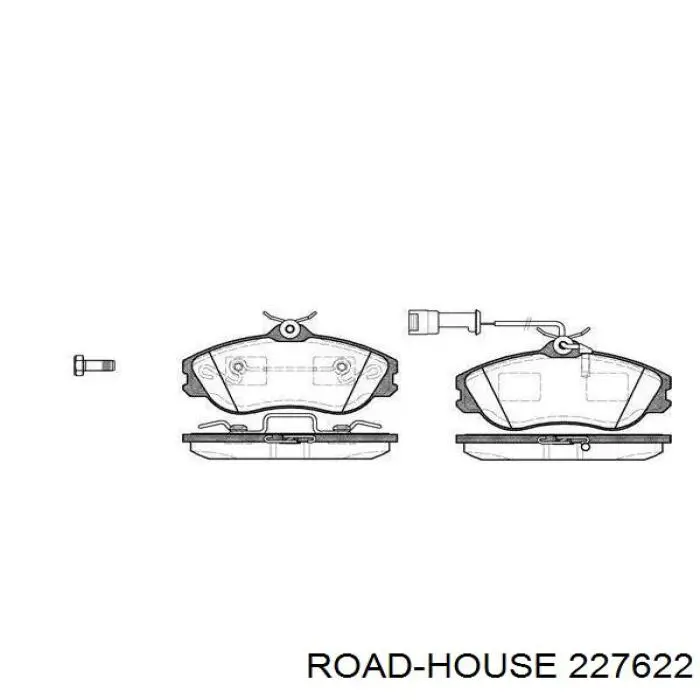 227622 Road House колодки тормозные передние дисковые