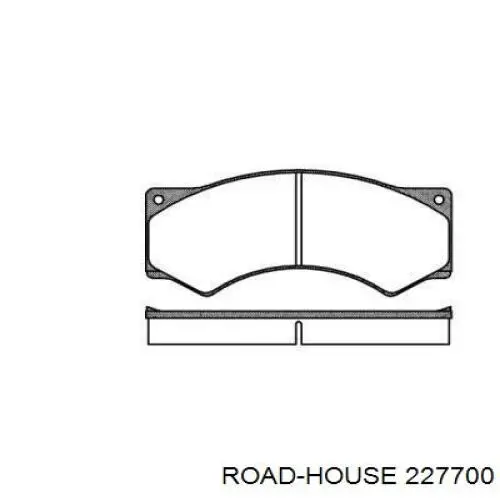 Передние тормозные колодки 227700 Road House